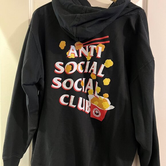 Panda Express X Anti Social Social Club Hoodie Black Size XL *PREOWNED* - Picture 2 of 3